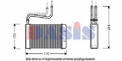 AKS DASIS 099090n -  Теплообменник, отопление салона